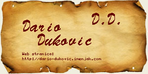 Dario Duković vizit kartica